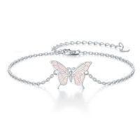 wholesale Butterfly/phoenix/dove/dragonfly/hummingbird Bracelet For Women 925 Sterling Silver Opal Bracelet Dainty Link Jewelry Birthday Christmas Gifts For Women Her -style_name:Butterfly