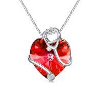 wholesale TOUPOP Gifts For Nurse Birthstone Stethoscope Necklace 925 Sterling Silver Heart Crystal Nursing Themed Jewelry Nurses Day Christmas Gifts For Women Doctor Medical Student -color_name:07-July