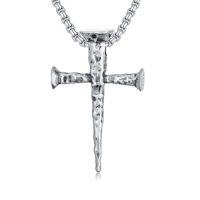 wholesale Cross Necklace 925 Sterling Silver Cross Pendant Christmas Fathers Day Birthday Gifts For Men Gifts For Father Gifts For Dad Brother Husband Son -style_name:B03 Nail Cross III