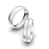 TOUPOP 925 Sterling Silver/10k/14k/18k Gold Moissanite Couple Wedding Ring Set-style_name:C Wedding Ring Set-40 Stones