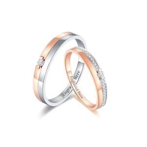 C Wedding Ring Set