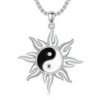 wholesale Sun Necklace For Men Women 925 Sterling Silver Eye Of Horus/yin Yang Sun Pendant Necklace Amulet Talisman Protection Amulet Jewelry Christmas Gift For Him Her -color_name:Yin Yang Necklace