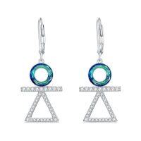 wholesale TOUPOP Gifts For Women Geometry Earrings Sterling Silver Teardrop Huggie Hoop Dangling Drop Earrings Birthday Mother's Day Jewelry Gifts For Her Girls Wife Mom -style_name:Triangle