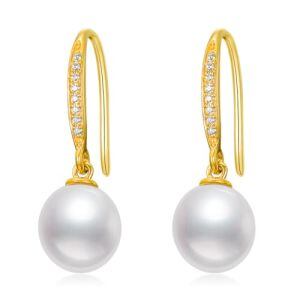 Bar Hooks-Pearl/Moissanite