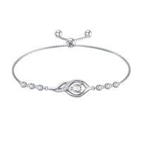 wholesale Infinity Birthstone Bracelet For Women 925 Sterling Silver Infinity Love Birthday Jewelry Christmas Gifts For Women Mom Wife Girlfriend -color_name:04-April-Synthetic Diamond
