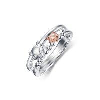wholesale TOUPOP Sterling Silver Animal Rings Rose Gold Otter Highland Cow Fox Rings Animal Jewelry Gifts For Women Teens Birthday -style_name:A-Fox