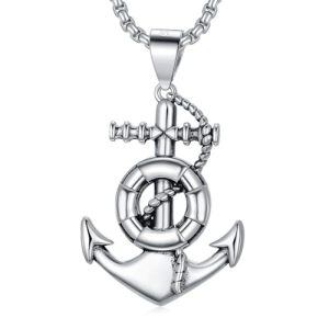 Life Ring Anchor Necklace