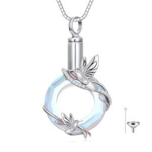 Hummingbird Moonstone Necklace