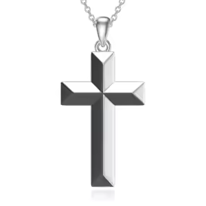 Black & White Cross Necklace
