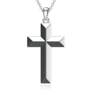 Black & White Cross Necklace