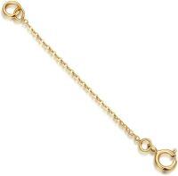 wholesale 14K Solid Gold Nickel-Free Hypoallergenic Necklace Extender Chain 2 3 4 Inch for Jewelry Bracelet Choker Gift-3 inch
