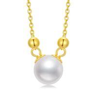 TOUPOP 14K Gold Freshwater Pearl Pendant Necklaces For Women-style_name:Pearl-G