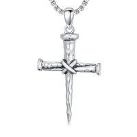 wholesale Cross Necklace 925 Sterling Silver Cross Pendant Christmas Fathers Day Birthday Gifts For Men Gifts For Father Gifts For Dad Brother Husband Son -style_name:B03 Nail Cross II