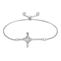 wholesale TOUPOP Birthstone Cross Bracelet For Women 925 Sterling Silver Cross Infinity Bracelet Fine Jewelry Birthday Christmas Gifts For Her Girlfriend Wife -color_name:04-April-Synthetic Diamond