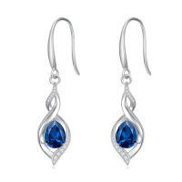 wholesale Birthstone Earrings For Women 925 Sterling Silver Infinity Love Jewelry Birthday Christmas Gifts For Women Mom Wife Girlfriend -color_name:12-December-Topaz