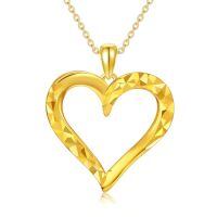 TOUPOP 14k Gold Crystal Y Lariat Necklace with Diamond Heart Celtic Knot-style_name:Heart Necklace-C