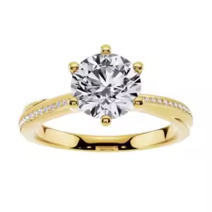 K Moissanite Ring