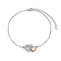 wholesale Anklets For Women 925 Sterling Silver Heart Bead/circle/heartbeat Anklets Adjustable Foot Ankle Bracelets Jewelry Gifts For Women Christmas Birthday -style_name:Double Heart Anklet