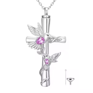 Hummingbird Cross Urn-Oct