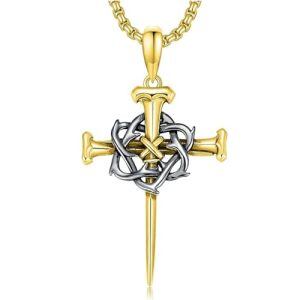 B02 Nail Cross Gold & Black