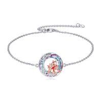 wholesale Bear Bracelet Sterling Silver Moon Jewelry Bear Gifts -style_name:Bear with Pig