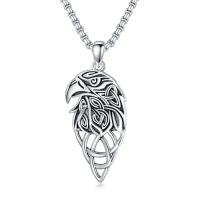 wholesale Animal Necklace 925 Sterling Beast Pendant Irish Celtic Knot Necklace Pendant Fathers Day Birthday Christmas Gifts For Men -style_name:Eagle Necklace