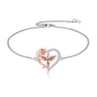 wholesale TOUPOP Christmas Gifts Cute Animal Bracelet For Women 925 Sterling Silver Animal Jewelry Brithday Christmas Gift -style_name:Phoenix