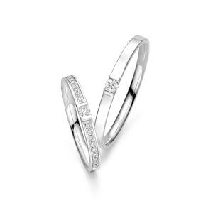 C Wedding Ring Set
