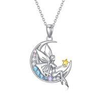 wholesale Butterfly/dragonfly Necklace 925 Sterling Silver Dragonfly/butterfly Gifts For Women Dragonfly Butterfly Pendant Jewelry Gifts For Women Mom Wife Girlfriend Christmas Anniversary Birthday Valentine's Day Graduation -style_name:E - Fairy