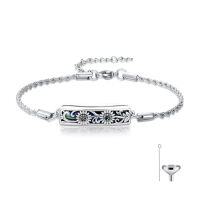 wholesale TOUPOP Urn Bracelet For Ashes 925 Sterling Silver Abalone Shell Sunflower/butterfly/turtle Cremation Jewelry For Ashes Keepsake Pendant Locket Bracelet For Women Christmas Gifts -style_name:Sunflower Urn Bracelets