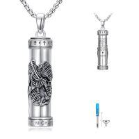 wholesale Patron Saint Necklace S925 Sterling Silver Four Way Cross Necklace St Michael/st Christopher/st Benedict/st Joseph/st Francis Pendant, Religious Protection Necklace For Men Women Birthday Father's Day Anniversary -style_name:5-St. Michael Un