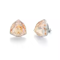 TOUPOP Sterling Silver Crystal Birthstone Stud Earrings for Women-color_name:11-Nov-Citrine
