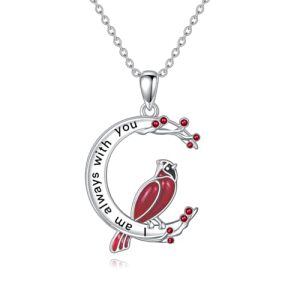 Red Cardinal Necklace-I am always with you