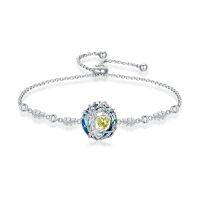 wholesale TOUPOP Tree Of Life Birthstone Bracelet 925 Sterling Silver Family Tree Austrian Crystal Jewelry Anniversary Birthday Christmas Gifts For Women Wife Girlfriend Her -color_name:08-Aug-Peridot