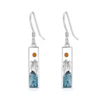 TOUPOP 925 Sterling Silver Turquoise Mustard Seed Faith Earrings-style_name:1-Mustard Seed Earrings