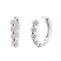 TOUPOP 925 Sterling Silver Daisy Flower Earrings For Women Gifts-style_name:Dasiy-Rose Gold