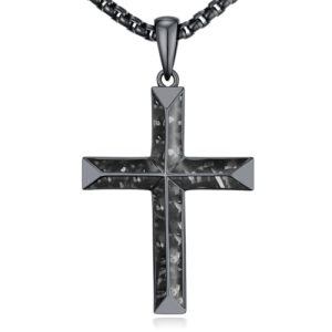 Black Onyx Cross Necklace