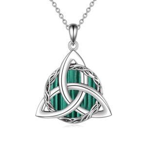 1-Celtic Knot Necklace(Malachite)