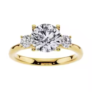 E Moissanite Ring