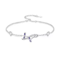 TOUPOP Sterling Silver Insect Bracelet with Stones-style_name:Dragonfly