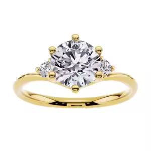 D Moissanite Ring