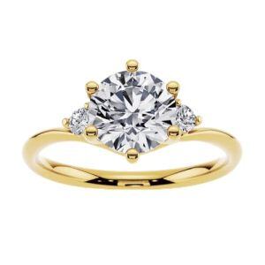 D Moissanite Ring