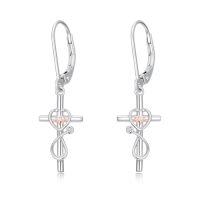 wholesale Coffin/bat/cat/spider/irish Claddagh/music Note Earrings For Women 925 Sterling Silver Dangle Earring Gothic Jewelry Halloween Patricks Day Gifts For Friends Daughter Her -style_name:7-Cross Stethoscope