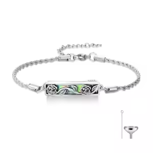 Rose Flower Urn Bracelet
