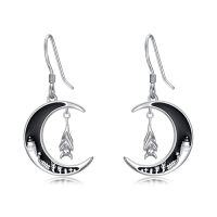 wholesale TOUPOP Sterling Silver Bat/cat/spider/ghost Pumpkin/wolf Earrings For Women Halloween Dangle Drop Moon Earrings Anniversary Birthday Gothic Jewelry Gift For Her Mom Daughter Girlfriend Siter -style_name:Bat