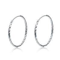 wholesale TOUPOP Birthday Gifts For Silver Earrings Sterling Silver Stud Earrings Promise Jewelry Gifts For Women -color_name:Hoop Earring 30mm
