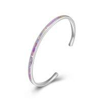 wholesale TOUPOP Bracelet For Women Opal Bracelet 925 Sterling Silver Opal Cuff Bangle Bracelets Inspirational Fine Jewelry Gifts For Women Her Wife Mom Daughter Christmas Birthday Gifts Ideas -style_name:6-Pink Opal Bracelet