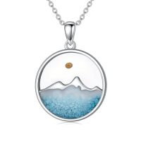 wholesale Cross Mustard Seed Necklace 925 Sterling Silver Faith Christian Jewelry Christmas Gifts For Women Her -style_name:Round