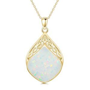 Opal - Yellow Gold Plated