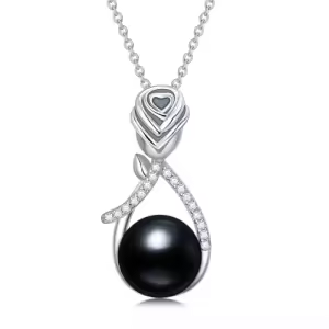Teardrop Rose-Black Pearl